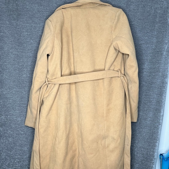 Excelled Collection Women's Trench Coat | Camel - Picture 5 of 6